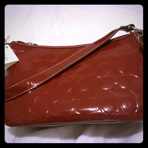 Coach Handbags - Coach Outlet Dark Red Patent purse